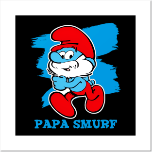 papa smurf Posters and Art